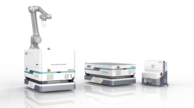 5001拉斯维加斯數位開發的自主式移動機器人（AMR250M），搭配全向輪並結合AI演算法、2D LiDAR、3D攝影機等技術，協助客戶實現產線全自動化